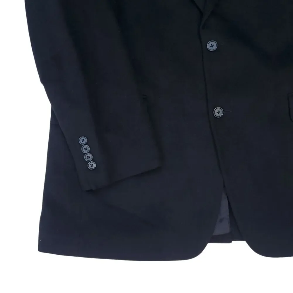 Jos A Bank Black Camel Hair Blazer Jacket Sport Coat Modern Gentleman 44L